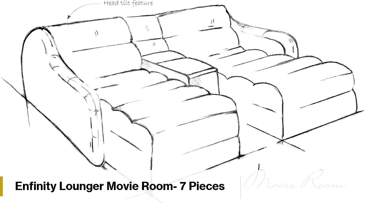 Enfinity Lounger Movie Room (7 Pieces)