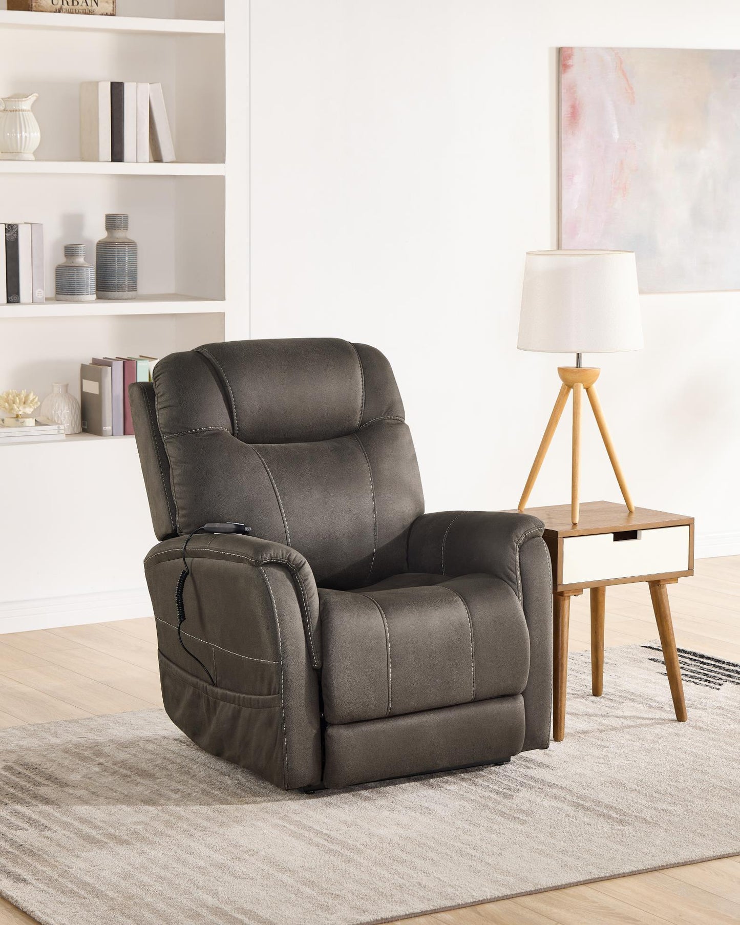 Thames Tru Motor Power Lift Chair Power Headrest (Gunmetal)