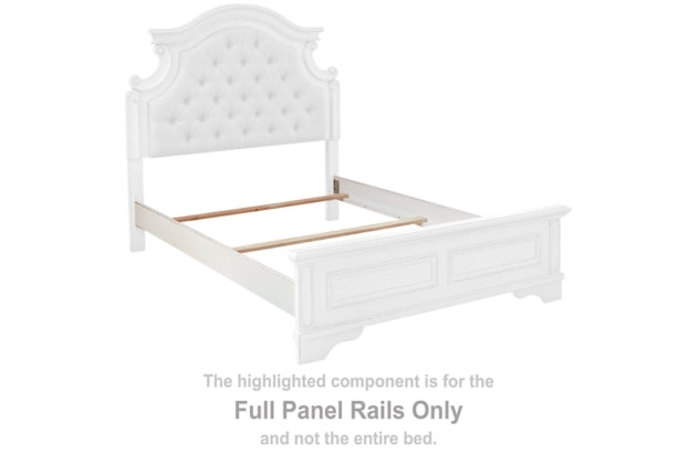 Realyn Chipped White Full Panel Rails