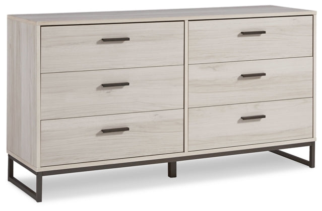 Socalle Light Natural Six Drawer Dresser