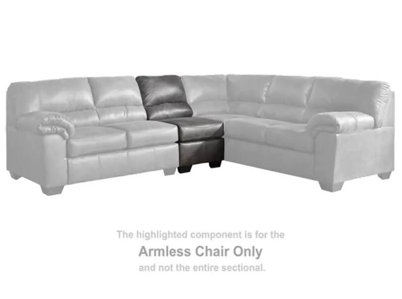 Bladen Slate Sectional Armless Chair