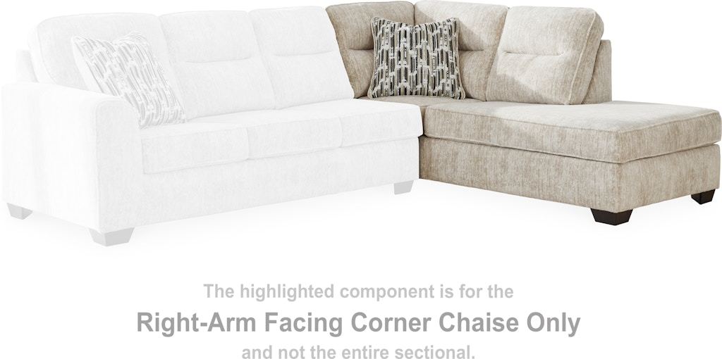 Lonoke Parchment (Sectional) RAF Corner Chaise