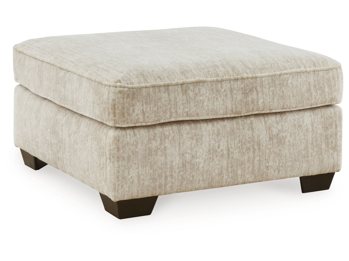 Lonoke Parchment Oversized Accent Ottoman