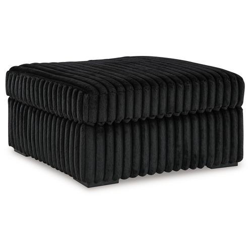 Midnight Madness Onyx Oversized Ottoman