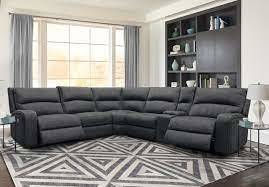 Polaris Slate Sectional Power Sectional Left Arm Facing Recliner