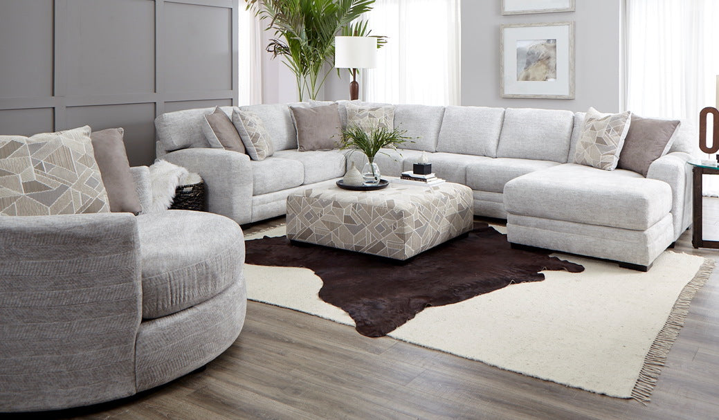 Right Arm Facing Chaise - Zaftig Parchment