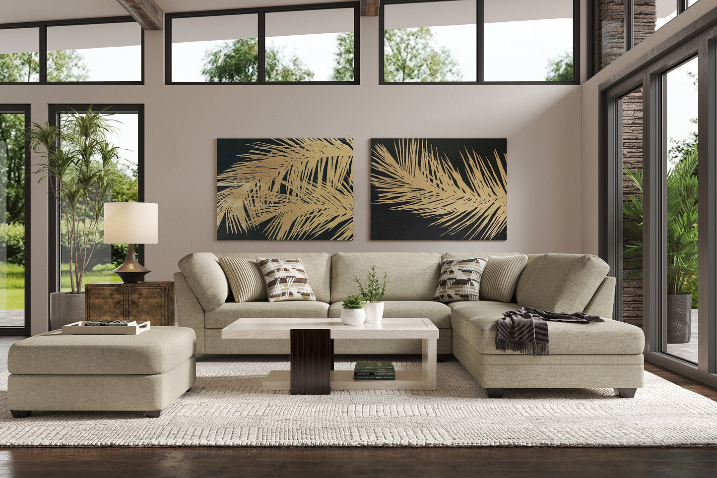 14500 - Vista Sand (Sectional) Left Facing SOFA