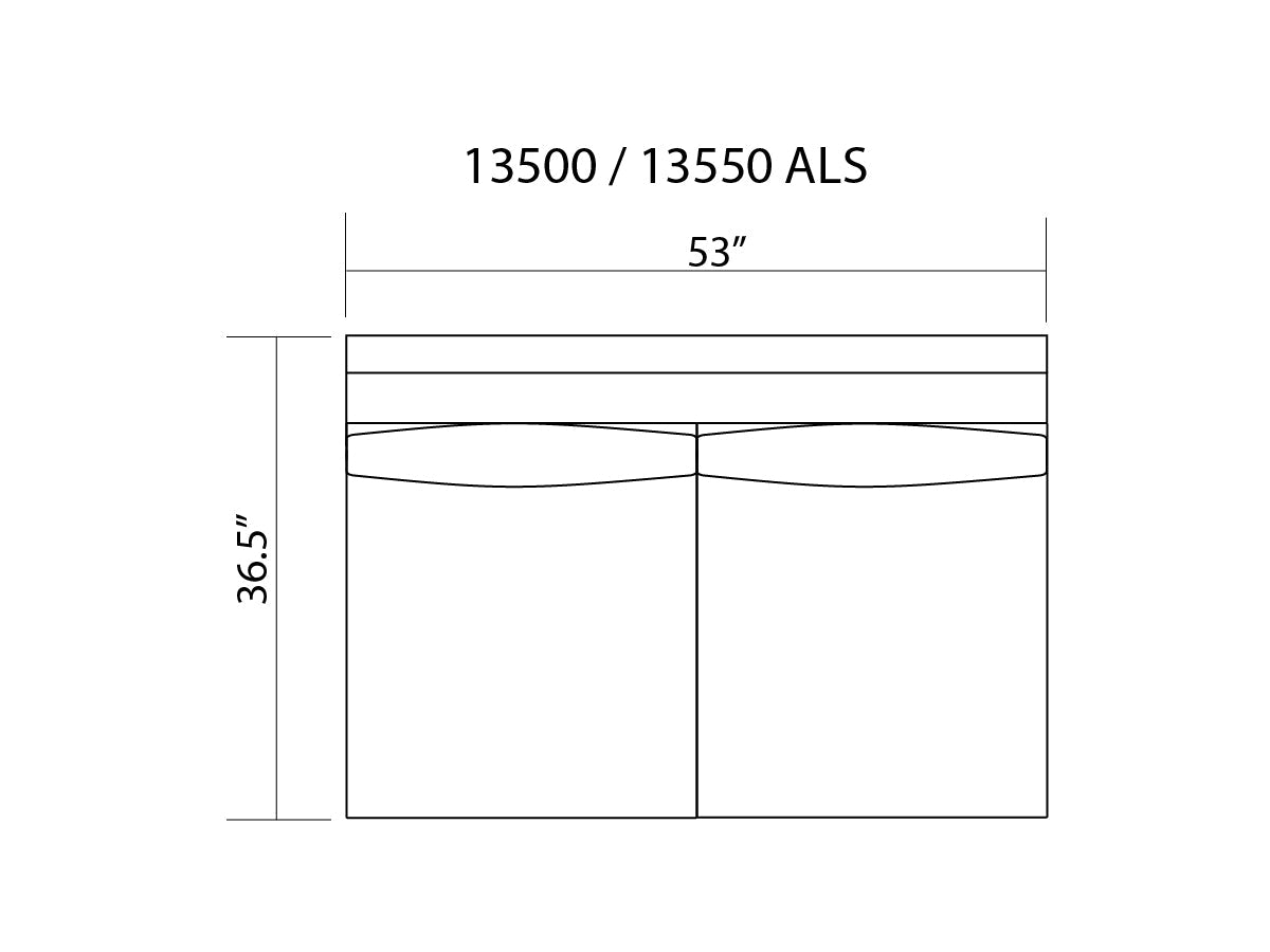 13500 - Robin Rainfall (Sectional) Armless LOVESEAT