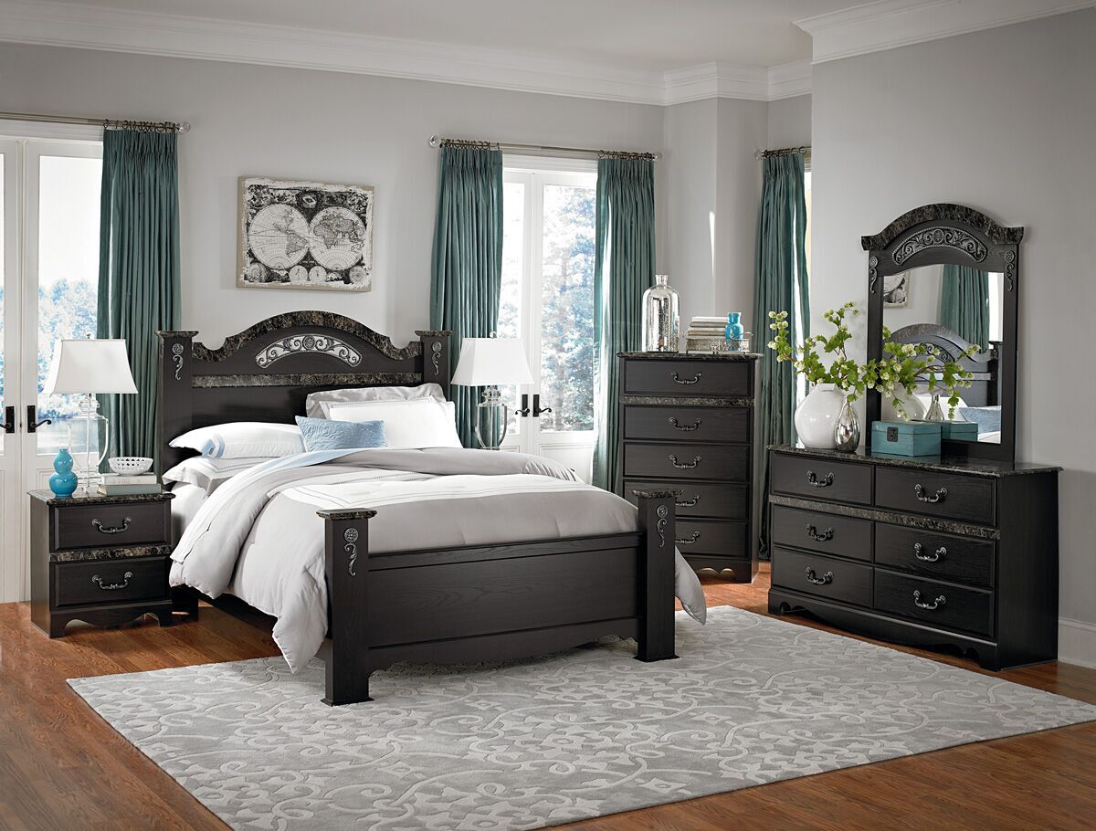90000 SERIES - VERONA - 32" 5 DRAWER CHEST (CAPPUCCINO/EMPEROR MARBLE)