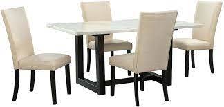 FELICIA Dining Table w/White Marble