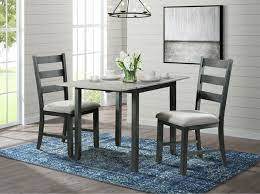 MARTIN 3pc. Drop Leaf Set (Black)