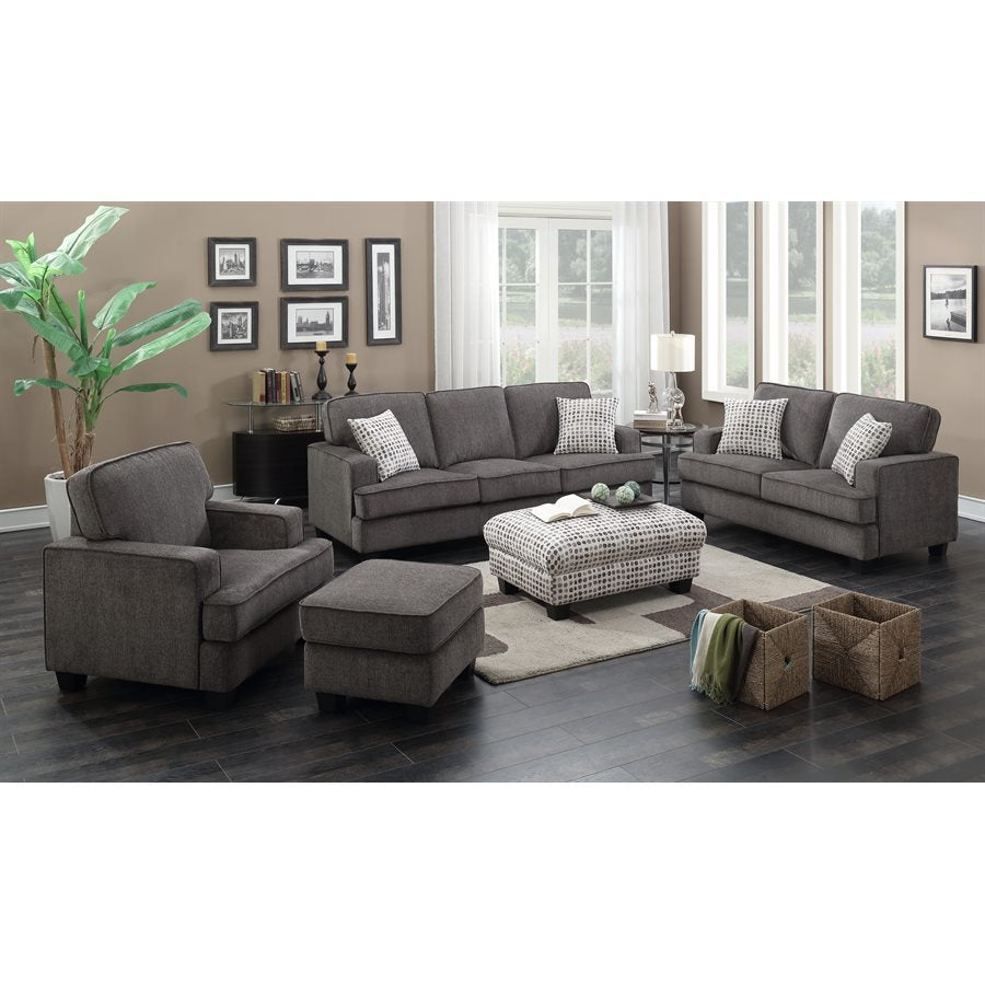 CARTER SOFA W/2 PILLOWS INK GREY