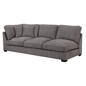 REPOSE LSF LOVESEAT W/2 PILLOWS-LIGHT GREY