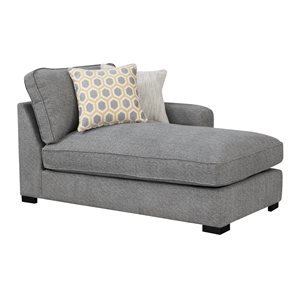 REPOSE RSF CHAISE W/2 PILLOWS-LIGHT GREY