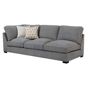 REPOSE LSF CORNER SOFA W/2 PILLOWS-LIGHT GREY