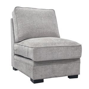 ANALIESE ARMLESS CHAIR -LIGHT GREY