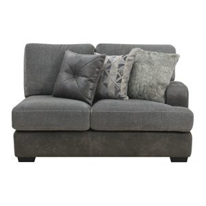 BERLIN RSF LOVESEAT W/3 PILLOWS-GREY