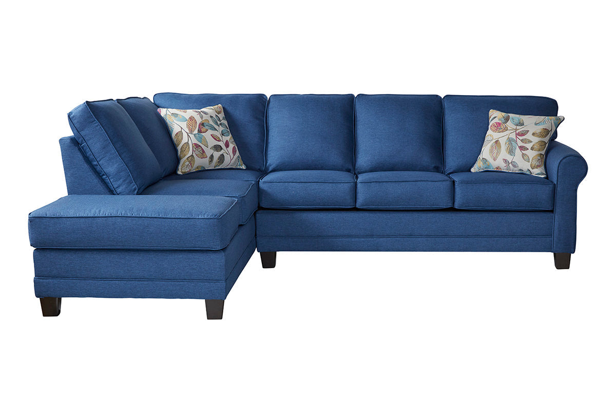 3700 - Jitterbug Denim (Sectional) Left Facing CHAISE