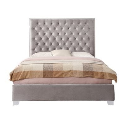 LACEY QUEEN UPHOLSTERED HEADBOARD-GREY