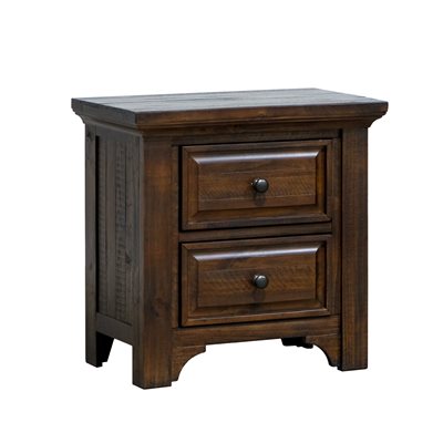 VISTA CANYON 2 DRAWER NIGHTSTAND W/USB