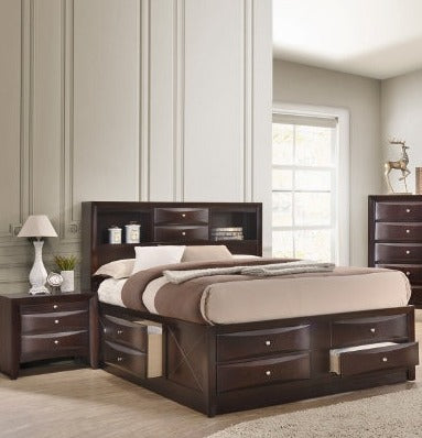 EMILY DARK CHERRY FB DRW(2)SIDERAIL DRW(1)-LEFT
