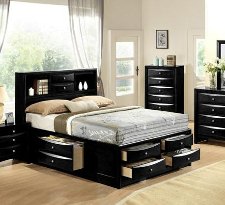 EMILY BLACK KING CAPTAINS BED HB/FB