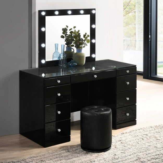 AVERY VANITY BLACK TOP W/LED
