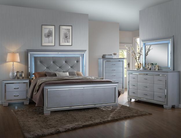 LILLIAN QUEEN LED HEADBOARD