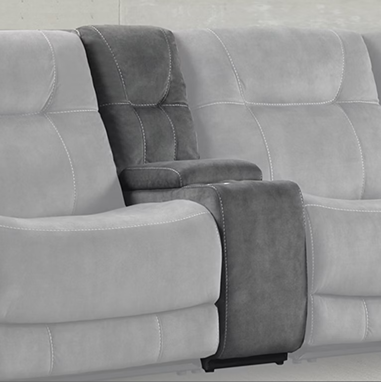 Cooper Shadow Grey Sectional Entertainment Console