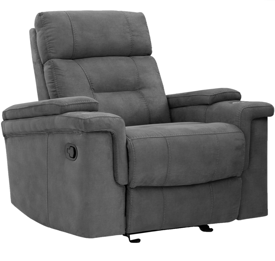 Diesel Manual Cobra Grey Glider Recliner