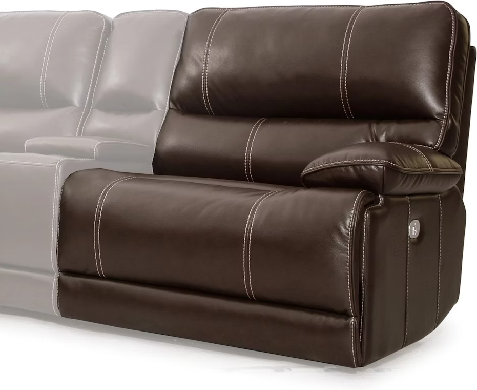 Cabrera Cocoa Sectional Power Sectional Right Arm Facing Recliner