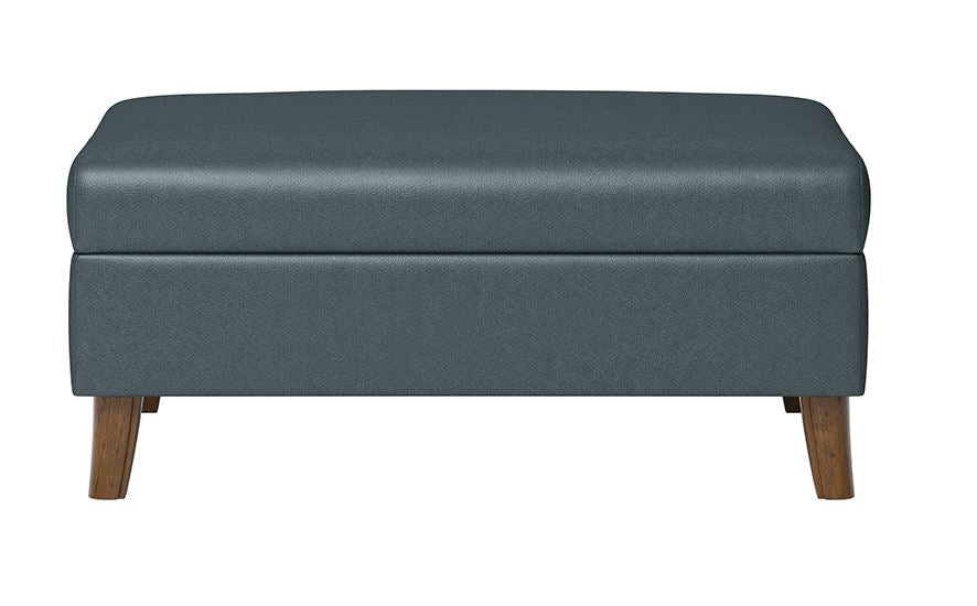 21400 - Bermuda Navy Storage Ottoman
