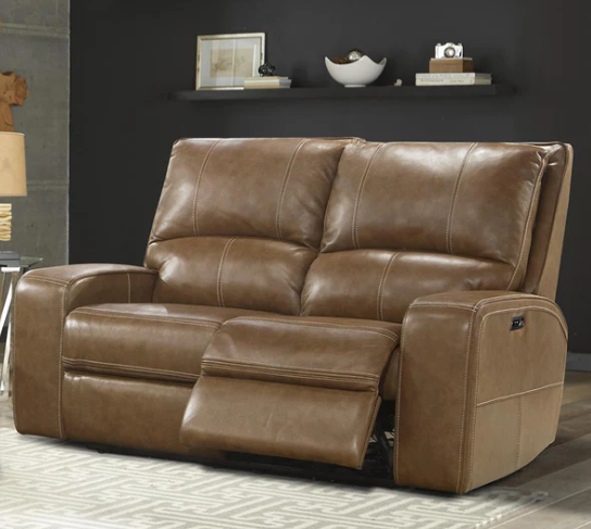 Swift Bourbon Power Reclining Loveseat