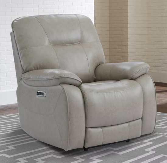 Axel Parchment Power Recliner