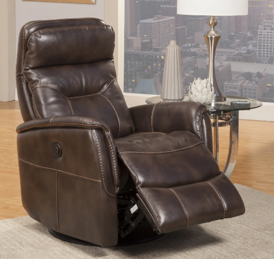 Gemini Truffle Power Swivel Glider Recliner