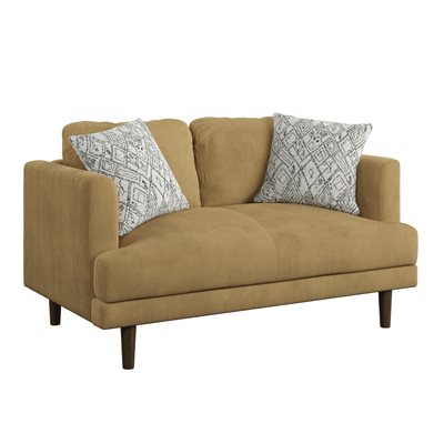 JUNO LOVESEAT W/2 PILLOWS - MUSTARD