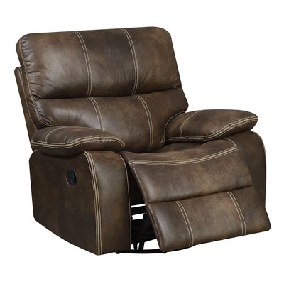 JESSE JAMES SWIVEL GLIDER RECLINER-BROWN