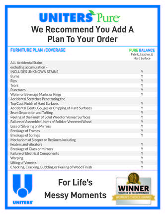 UNITERS acrylic Pure Balance check list & brochure Holder