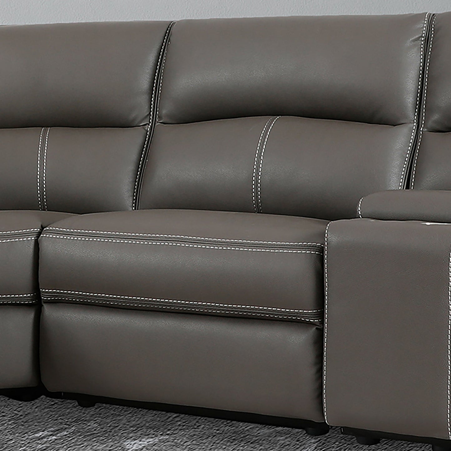 Polaris Haze Sectional Armless Chair