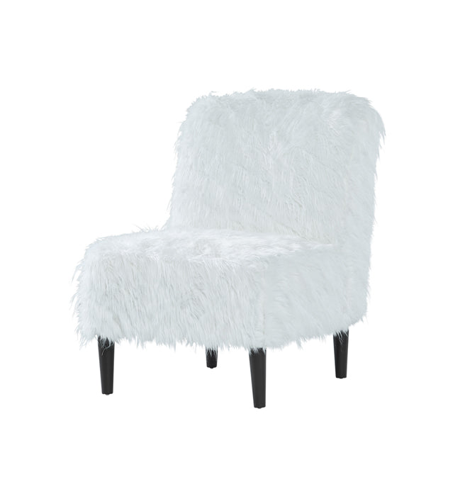 1550 - Pyrenees white fur (Sectional) Armless Chair