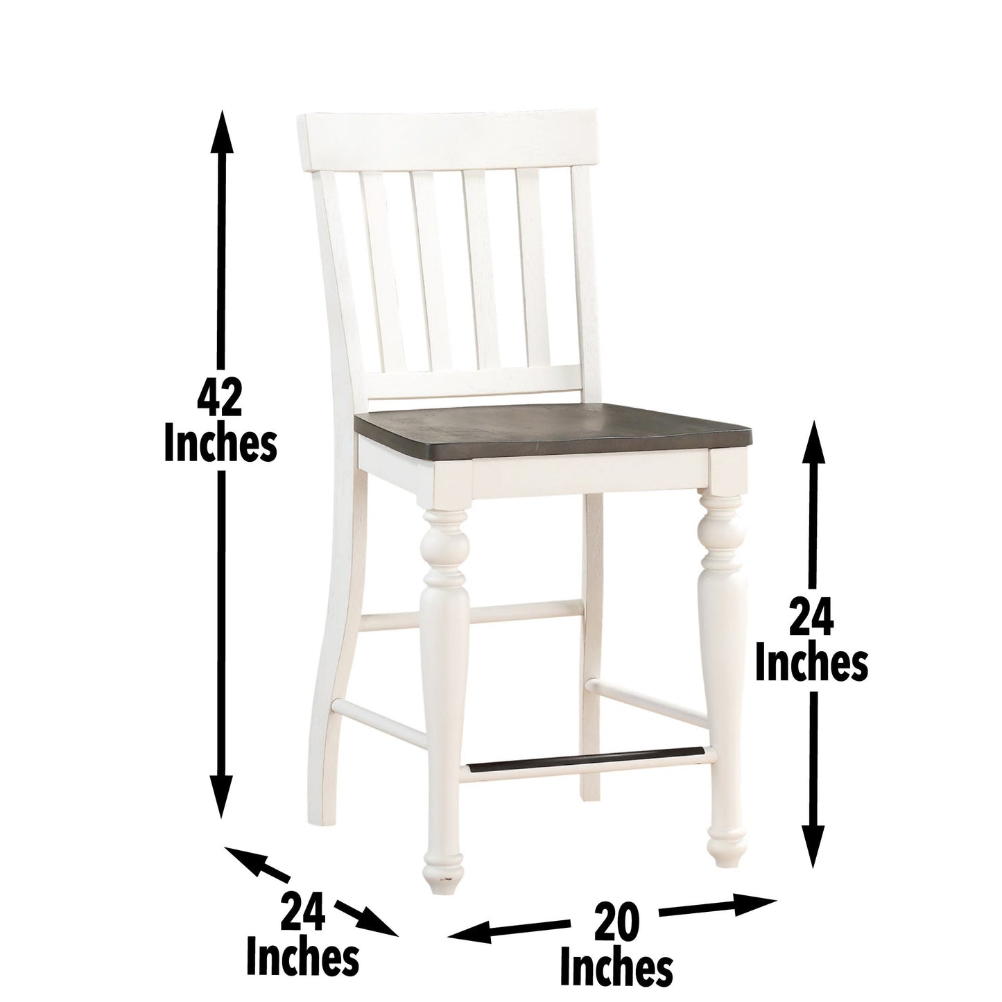 Joanna Two Tone Counter Height Chair
