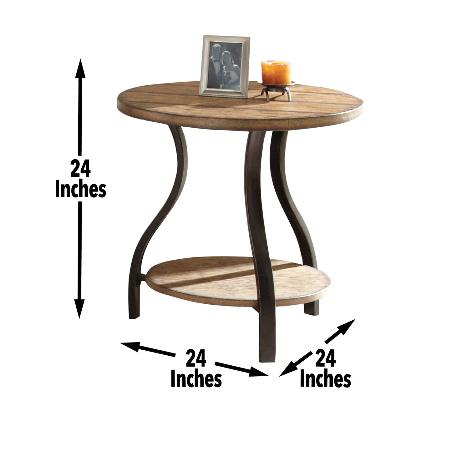 Denise End Table 24" Round