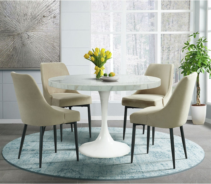 Celeste Cream Fabric Dining Chair