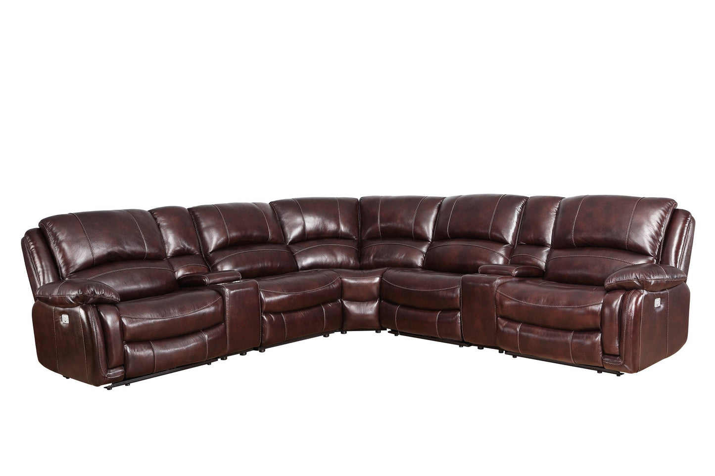 Denver Brown Sectional Armless Chair