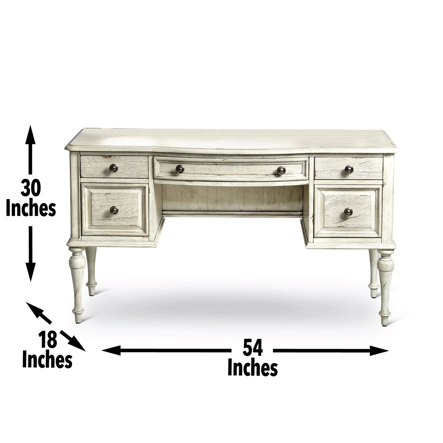 Highland Park Cathedral White Vanity Desk