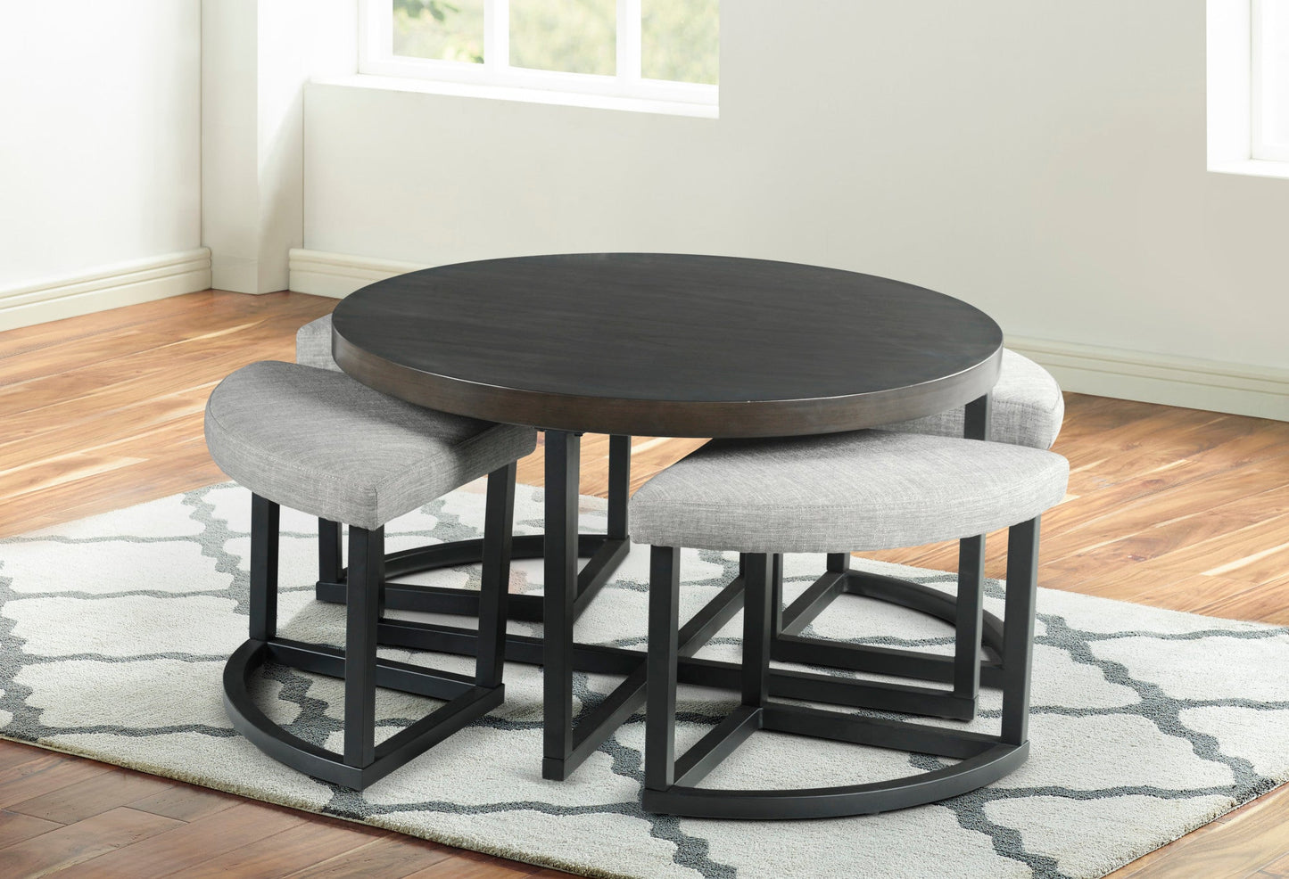 Yukon Coffee Table with Stools