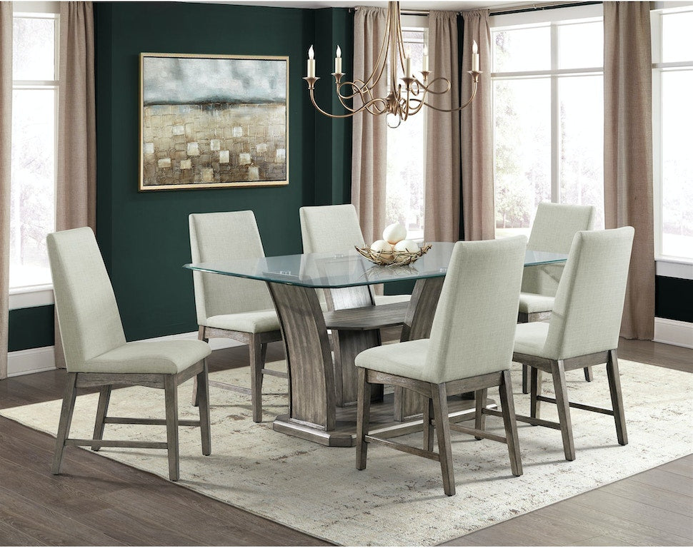 DAPPER Rectangular Dining Table Base (Gray)