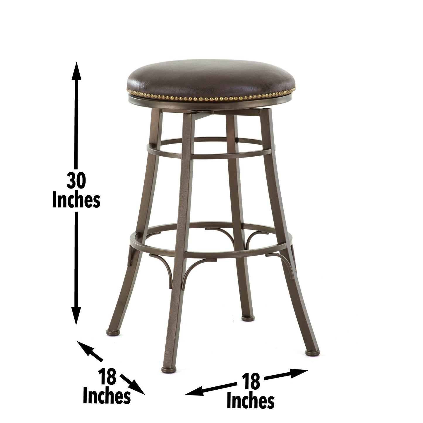 Bali Backless Swivel Bar Chair
