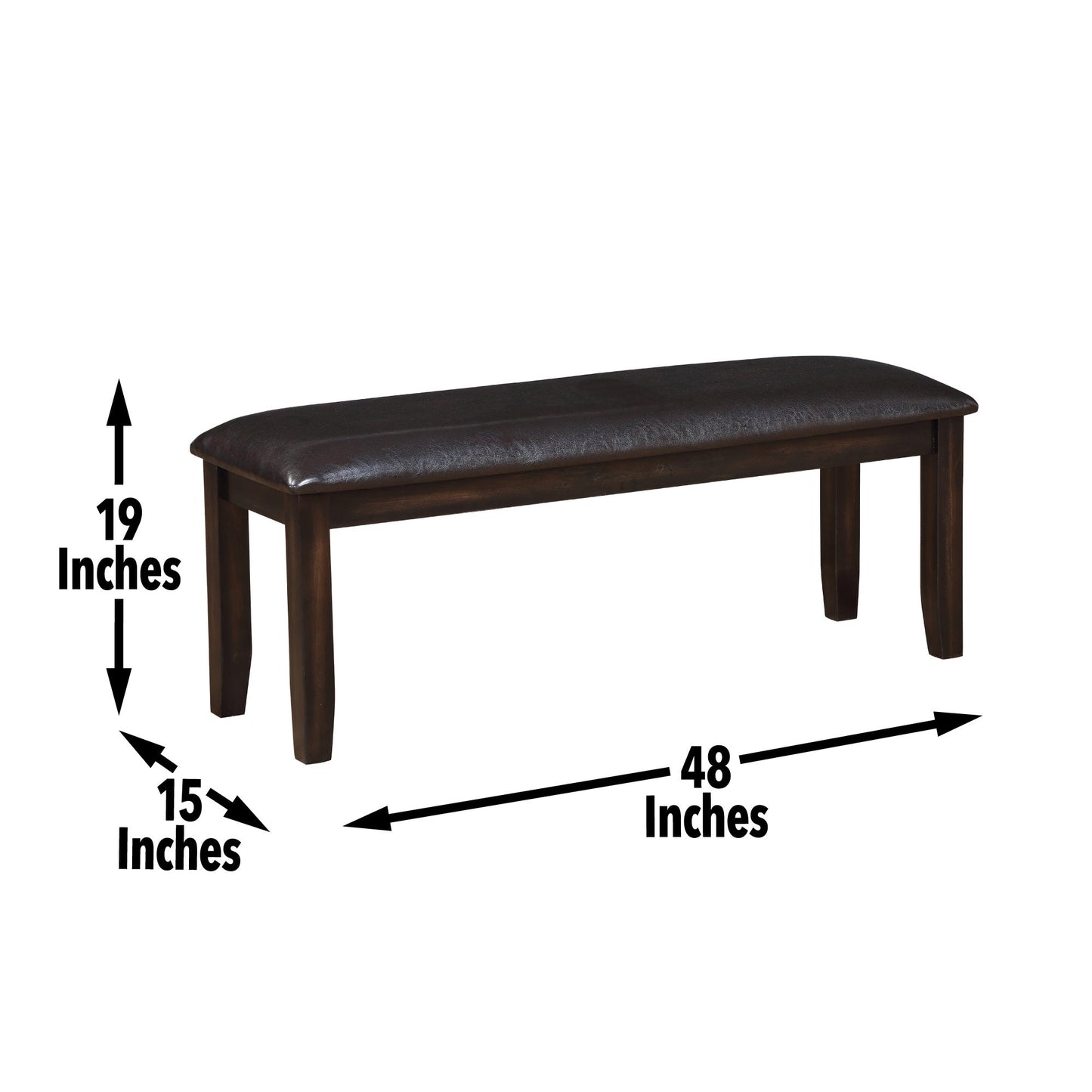 Ally Antique Charcoal Bench