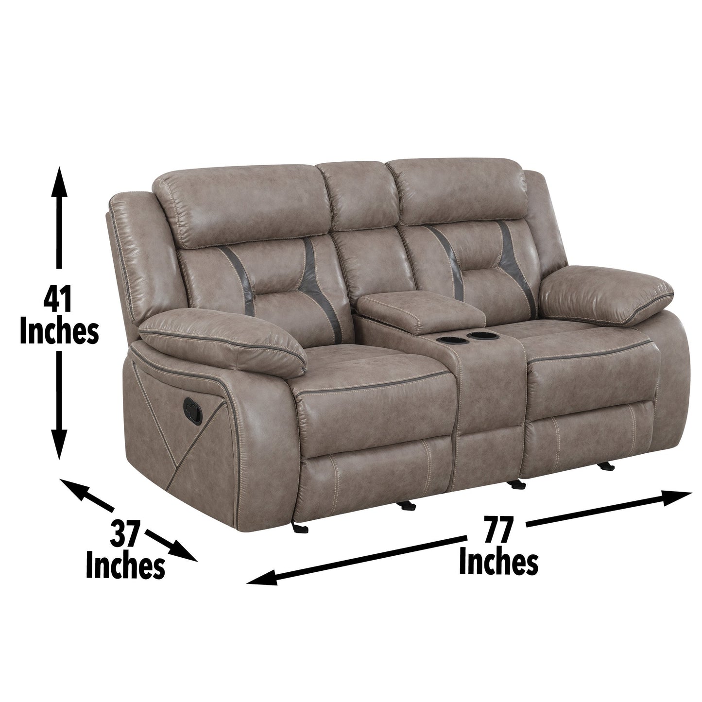 Tyson Reclining Glider Console